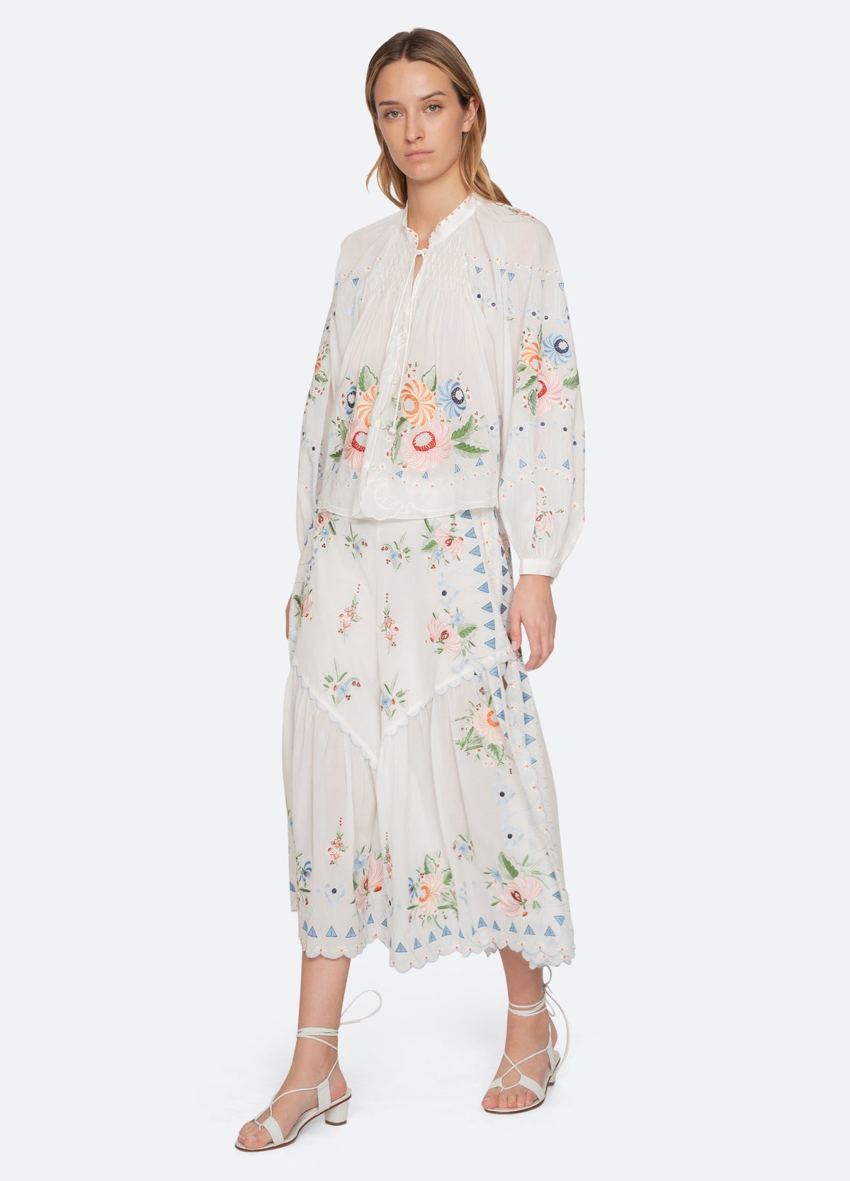 cream-serafina top-full body view - 8