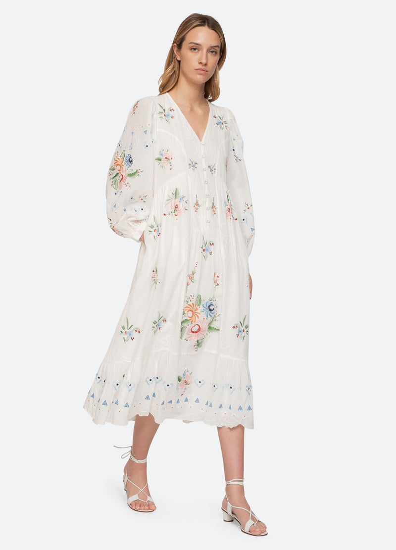 Serafina Dress L / Poppy | Women | cotton by Sea New York Serafina Dress L / Poppy | Women | cotton by Sea New York