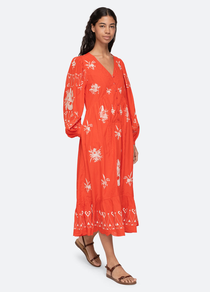 sea new york embroidered dress Sea | Vesna S/S Dress | XS