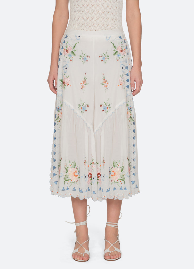 cream-serafina pants-front view - 1