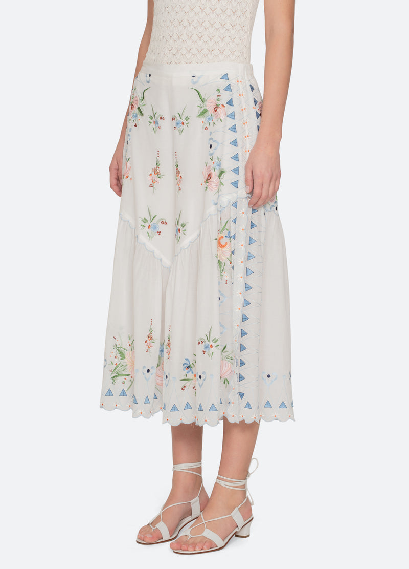 cream-serafina pants-three quarter view - 6