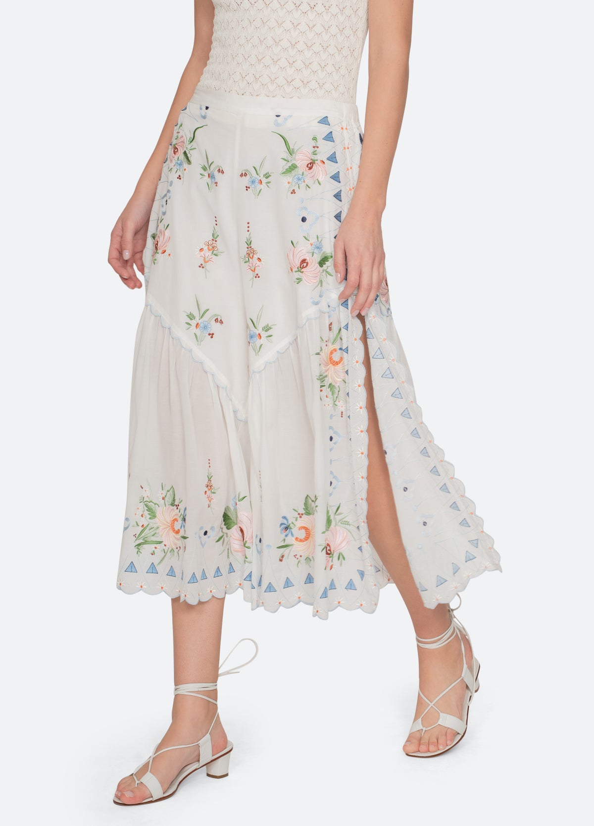 cream-serafina pants-walking view - 7