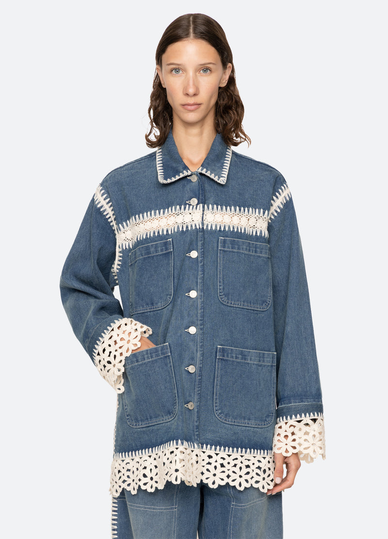 blue-stasia jacket-front view - 2