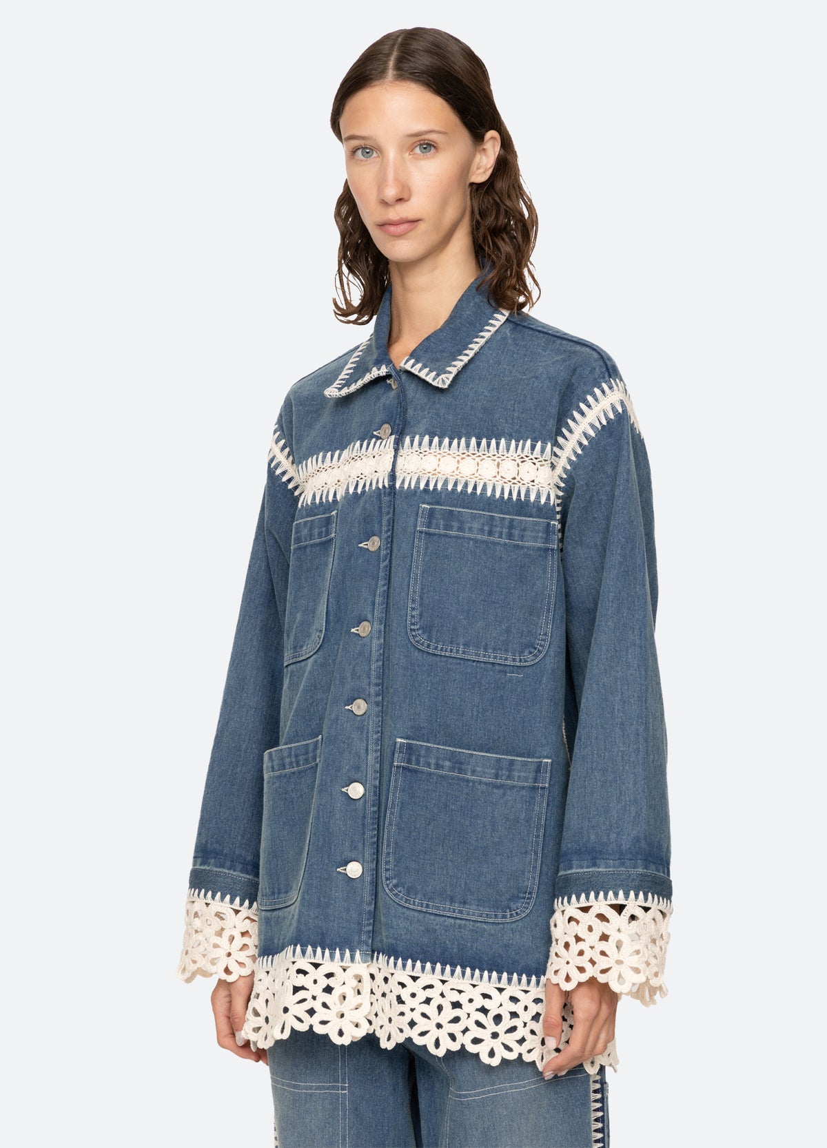 blue-stasia jacket-three quarter view - 5