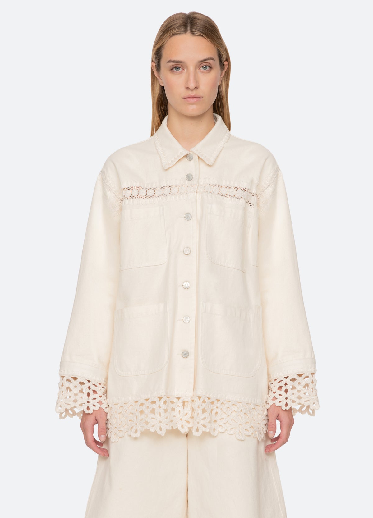 cream-stasia jacket-front view - 9