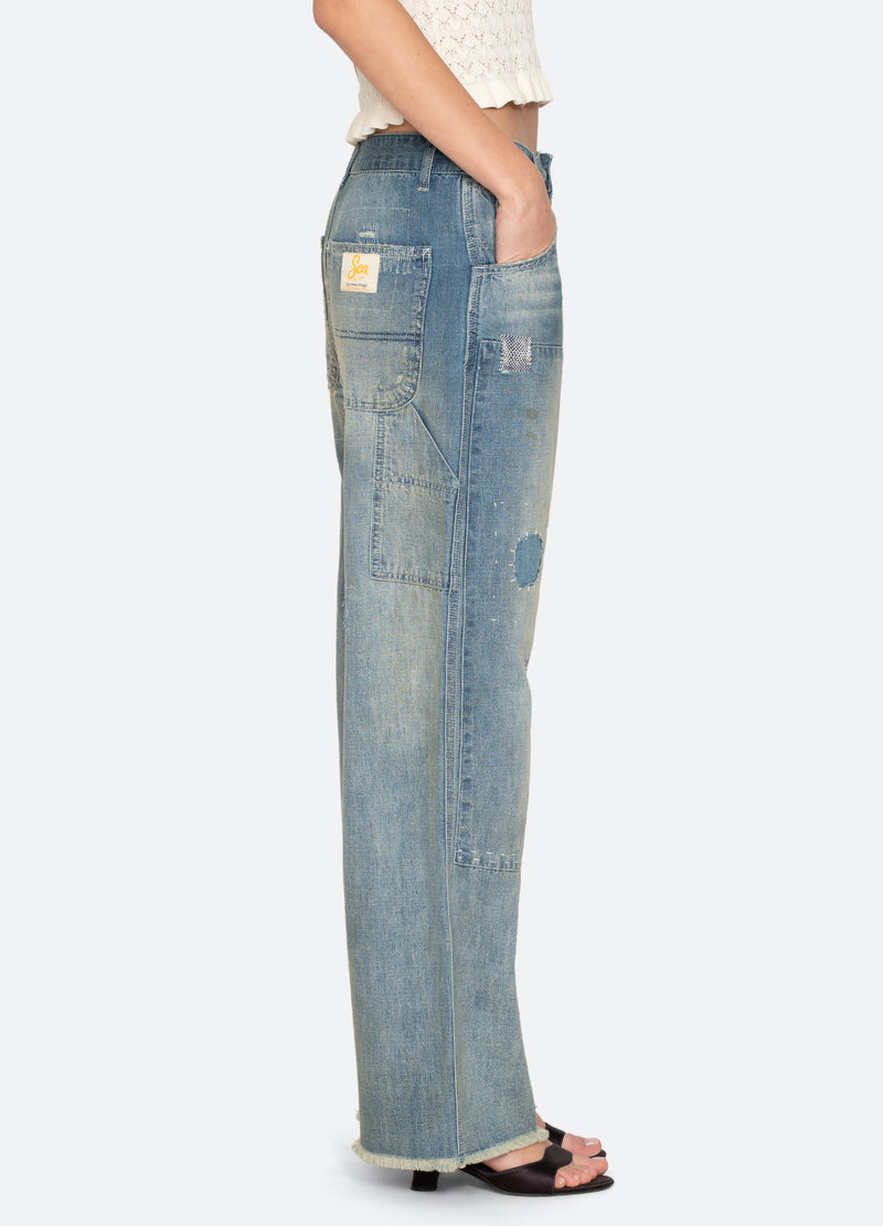 blue-claira jeans-side view - 4
