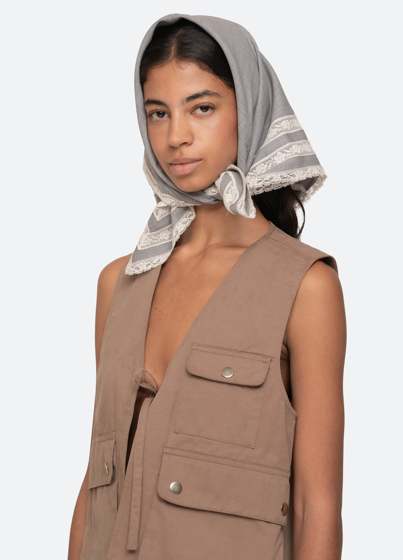 grey-ethel handkerchief-three quarter view - 3