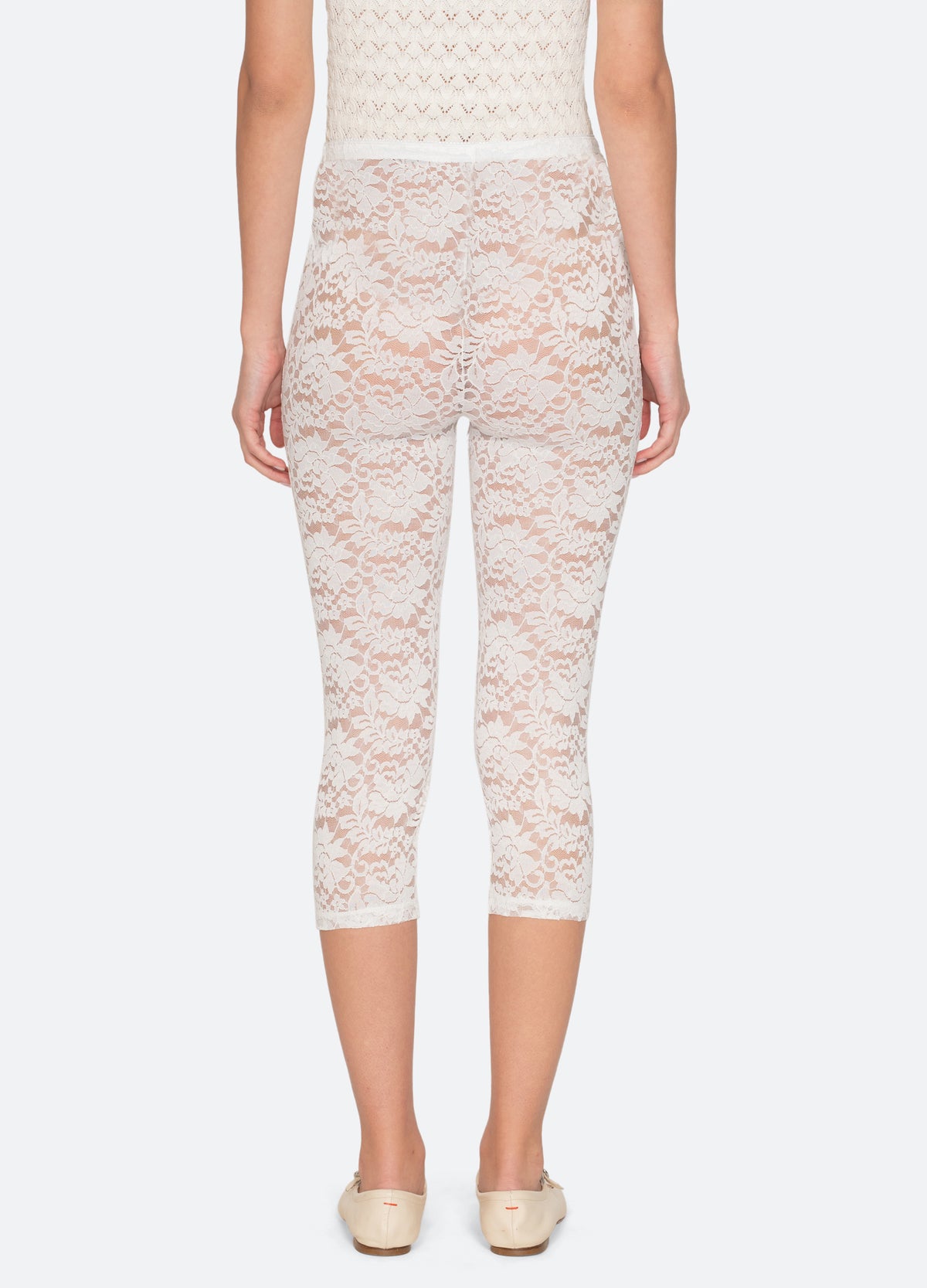 cream-lilian capri-back view - 8