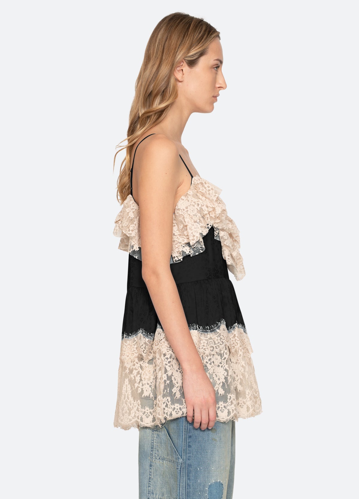 black-ethel tunic top-side view - 3