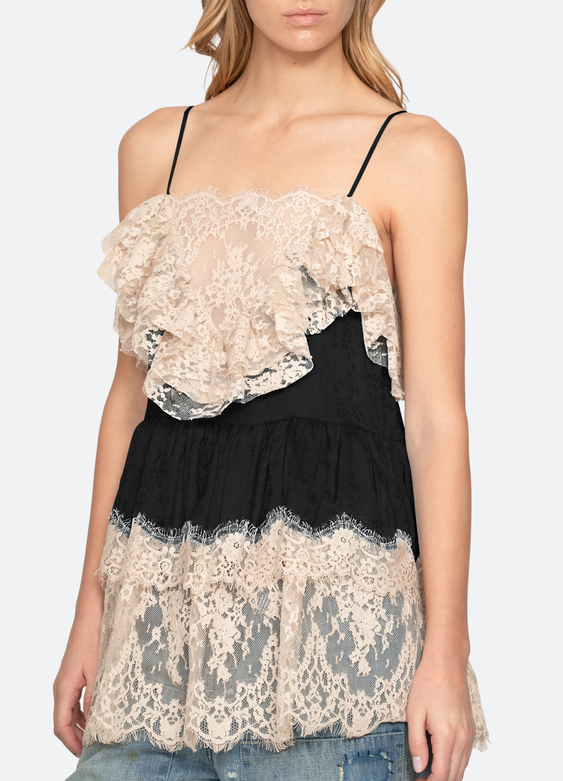 black-ethel tunic top-detail view - 5