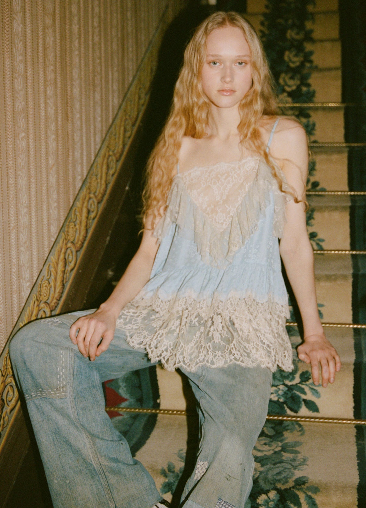 blue-ethel tunic top-editorial view