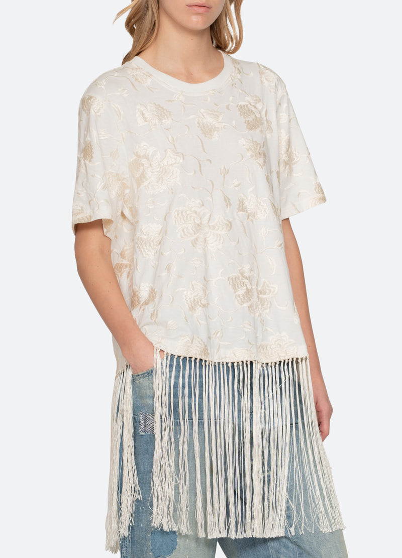 white-rafina combo t-shirt-detail view - 7