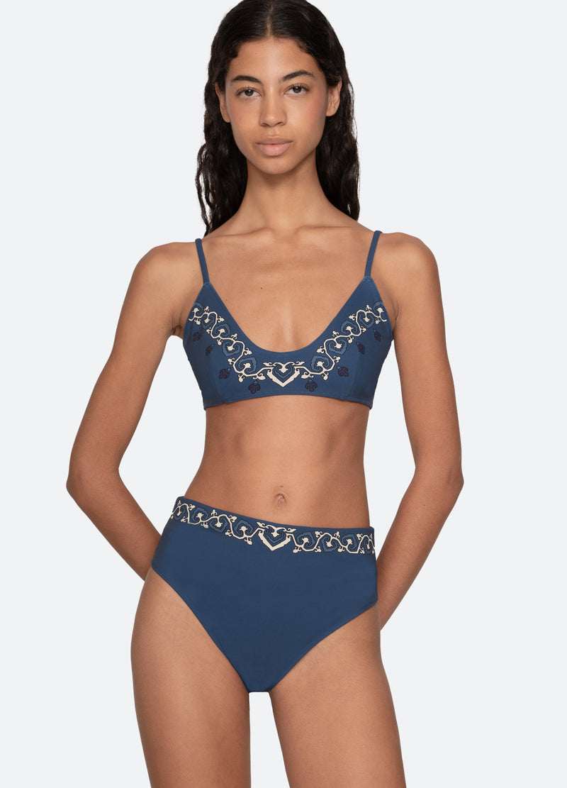 navy-blaise bikini bottom-detail view - 6