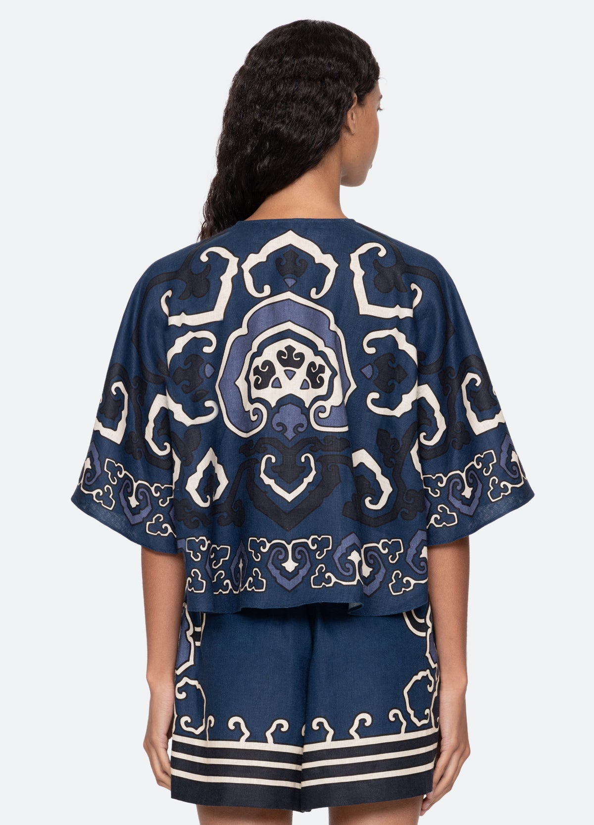 navy-blaise top-back view - 3