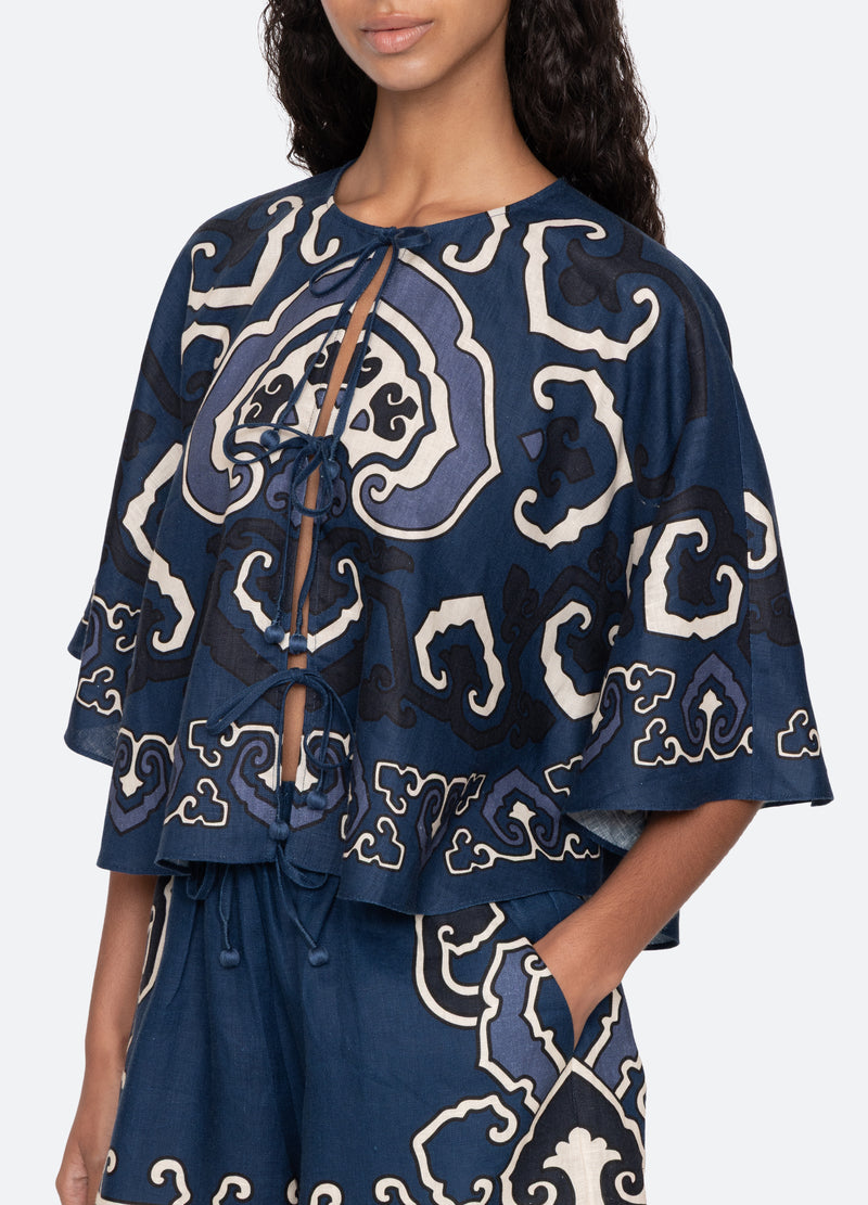 navy-blaise top-detail view - 7