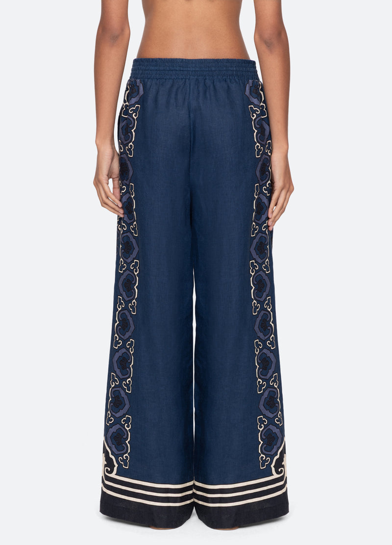 navy-blaise pants-back view - 3