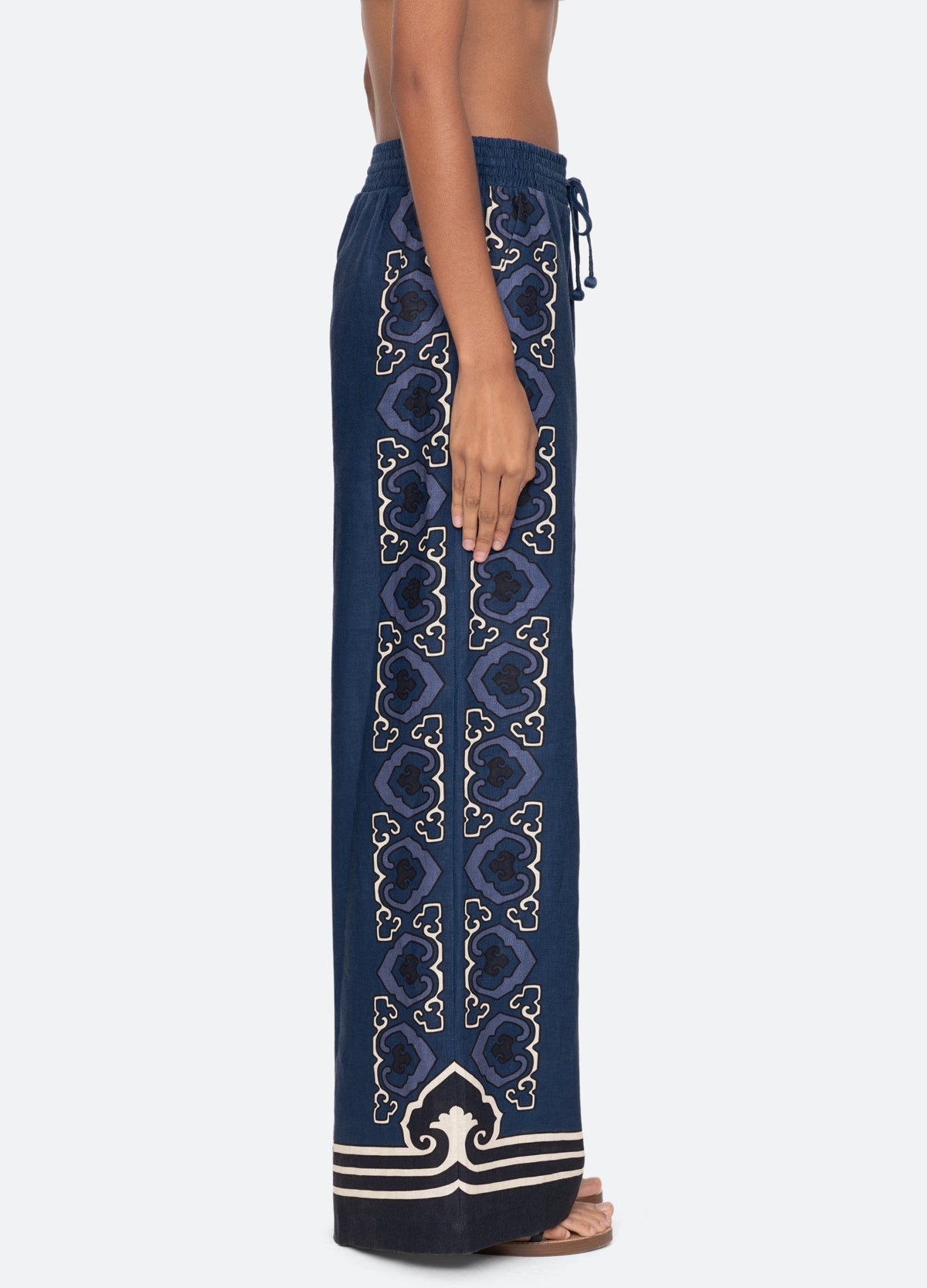 navy-blaise pants-side view - 4