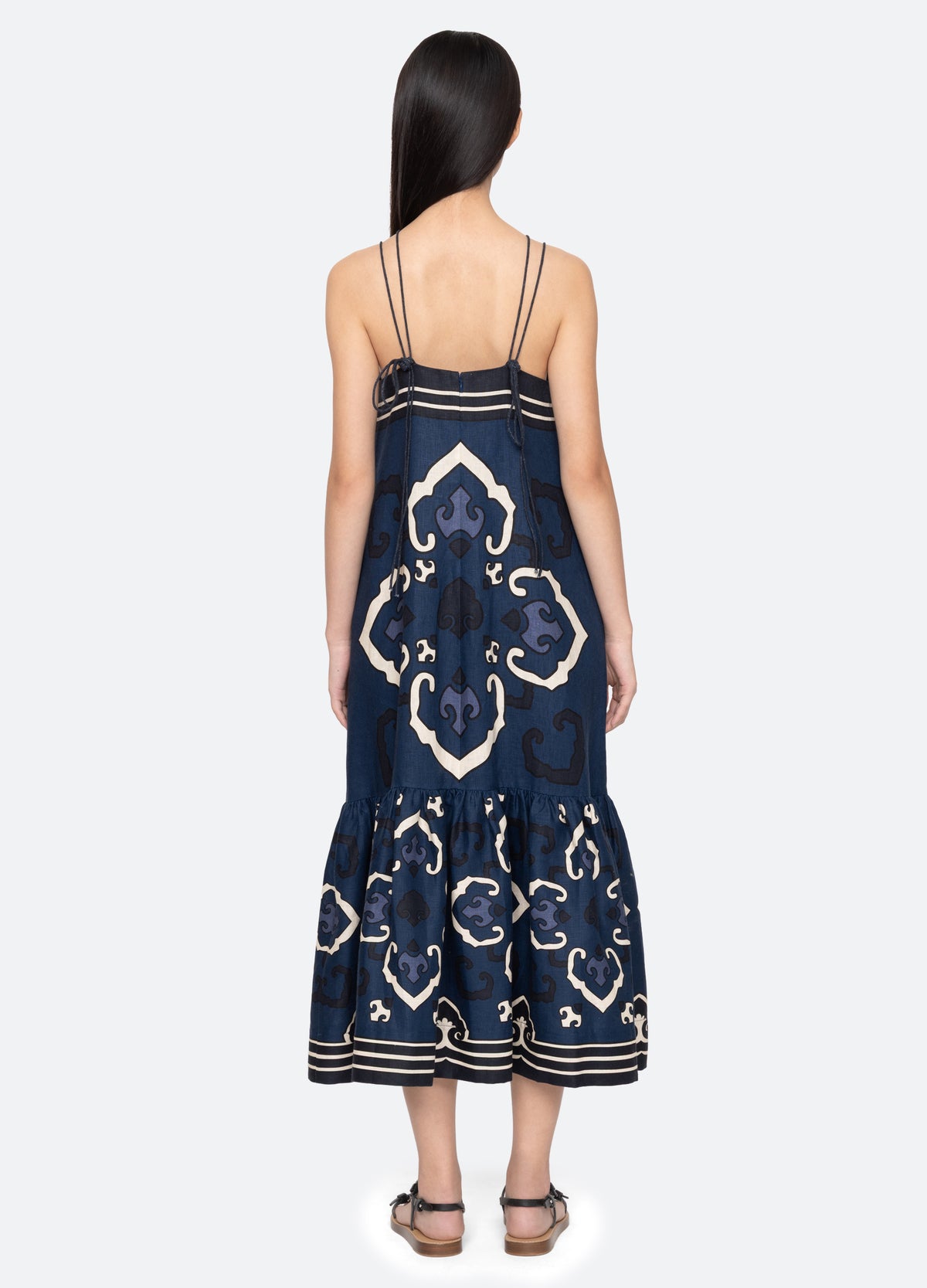 navy-blaise dress-back view - 3