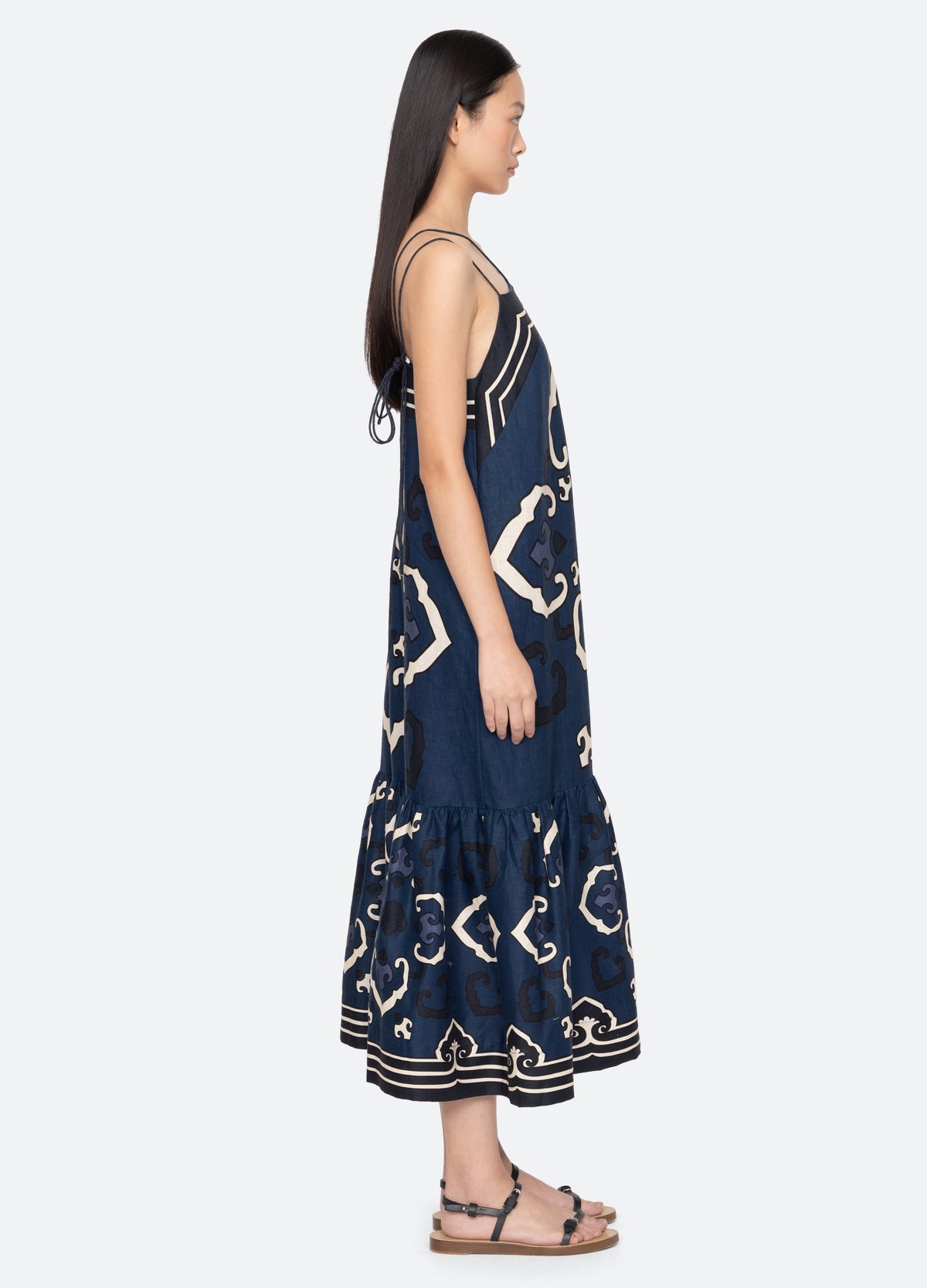 navy-blaise dress-side view - 4