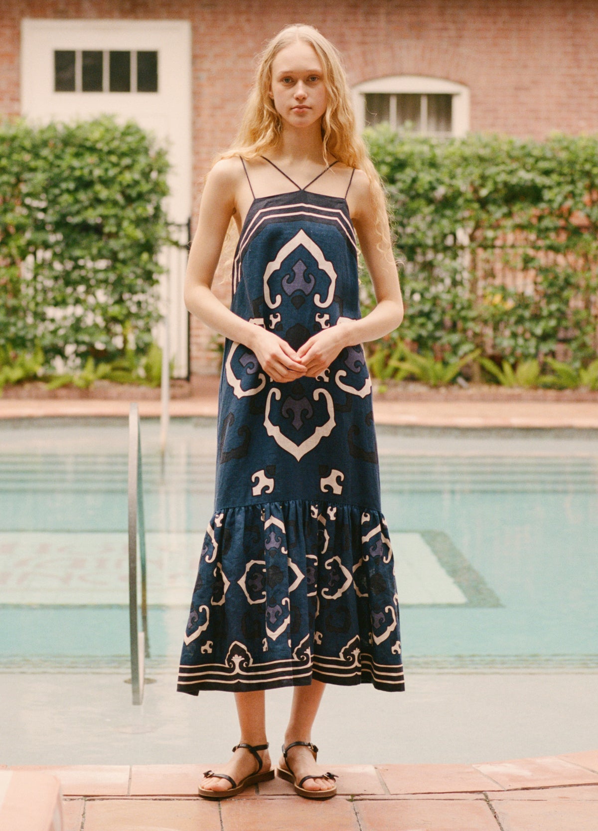 navy-blaise dress-editorial view