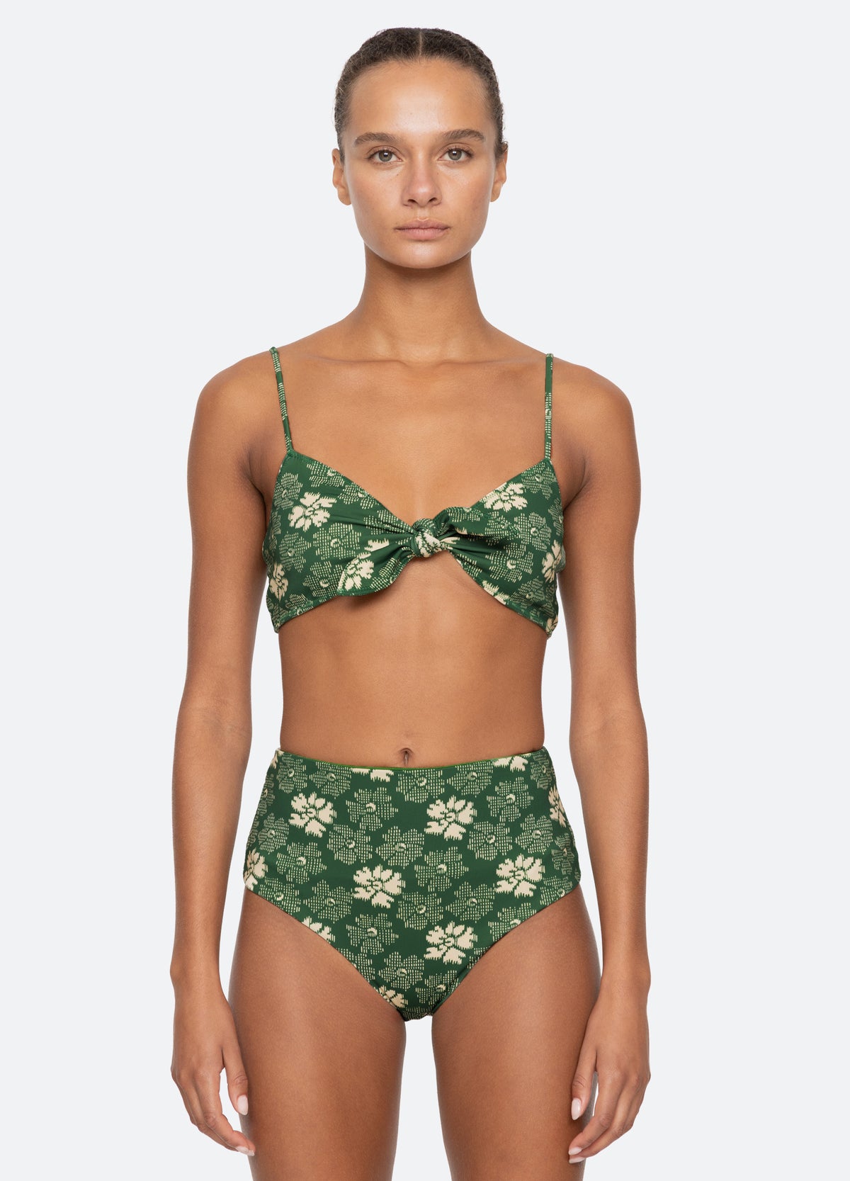 green-gloria bikini top-front view
