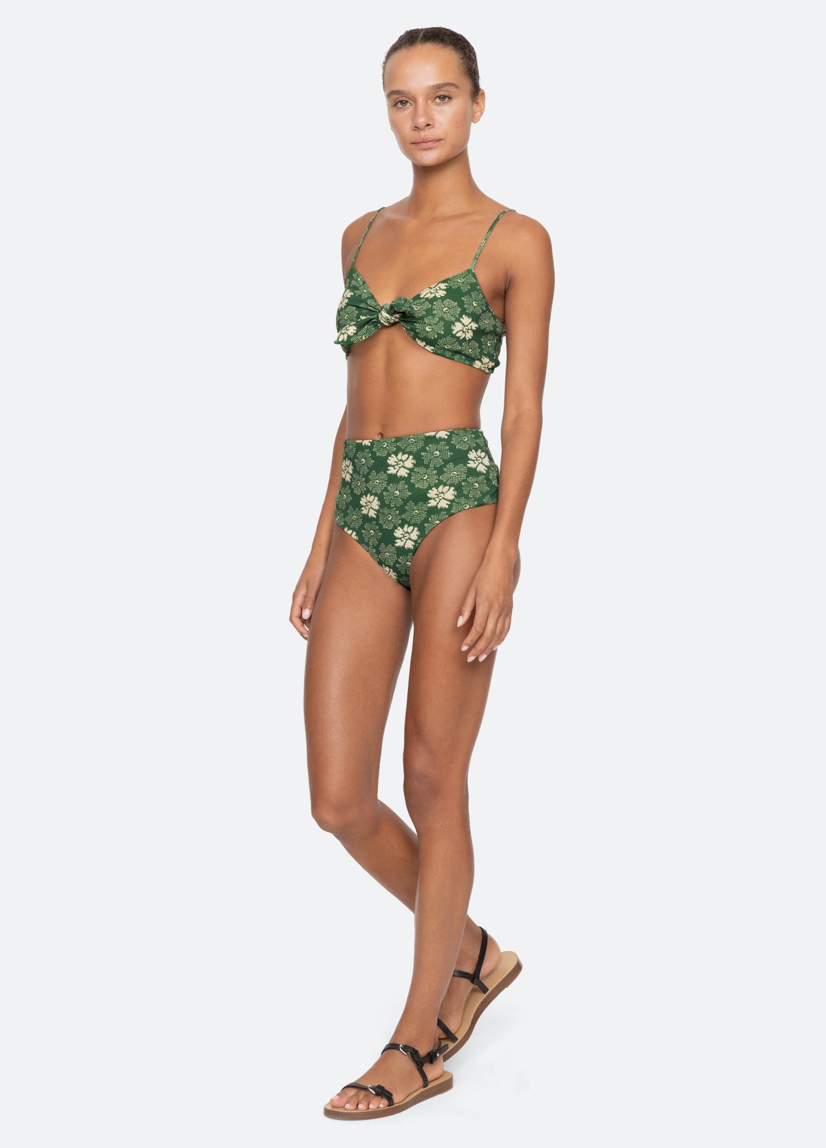 green-gloria bikini top-full body view - 5