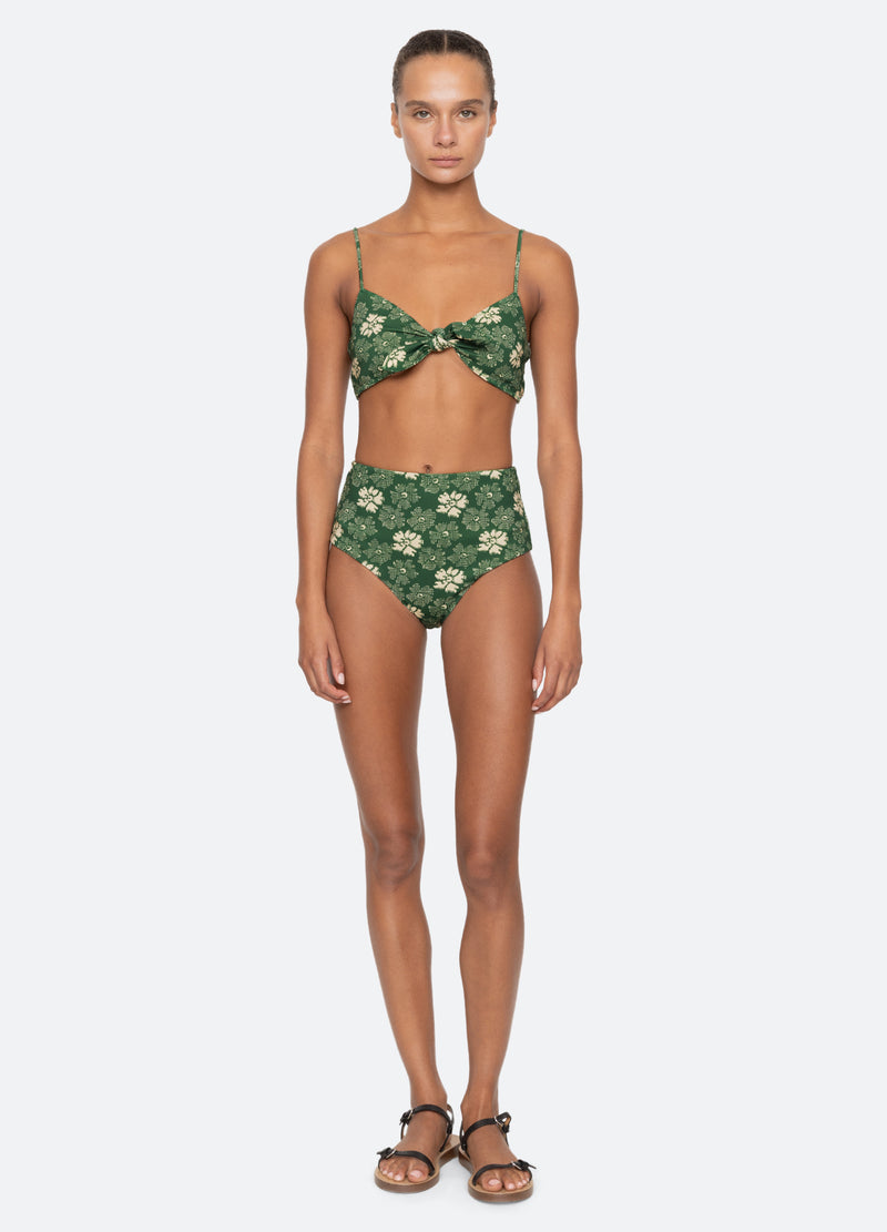 green-gloria bikini bottom-full body view - 2