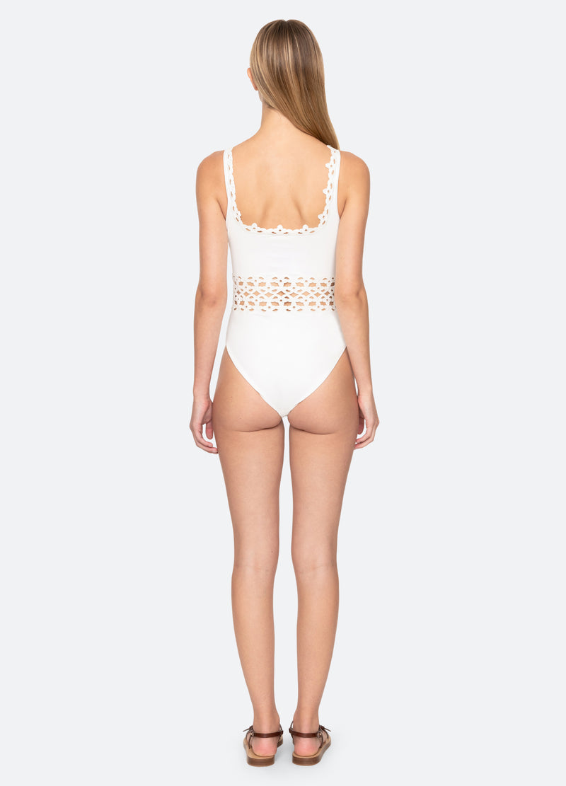 white-leila one piece-back view - 9
