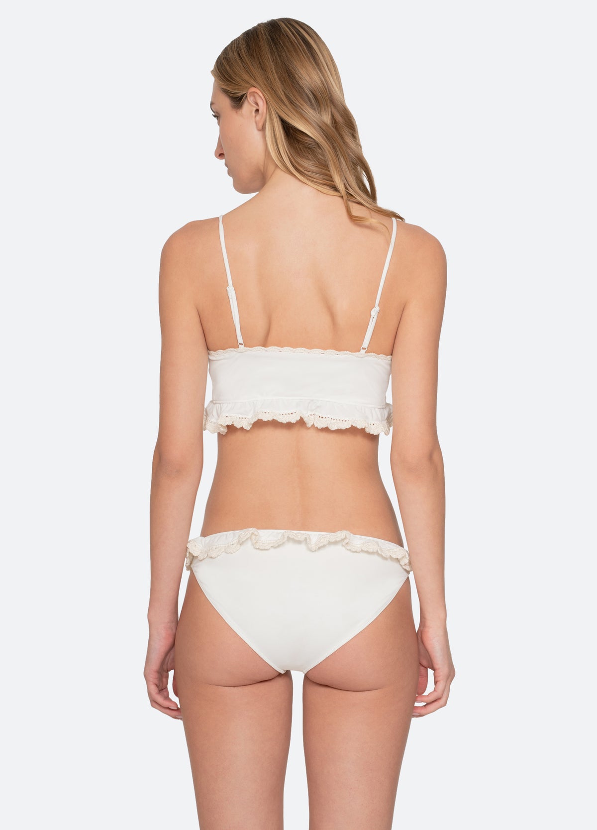 white-madelyn bikini top-back view - 3