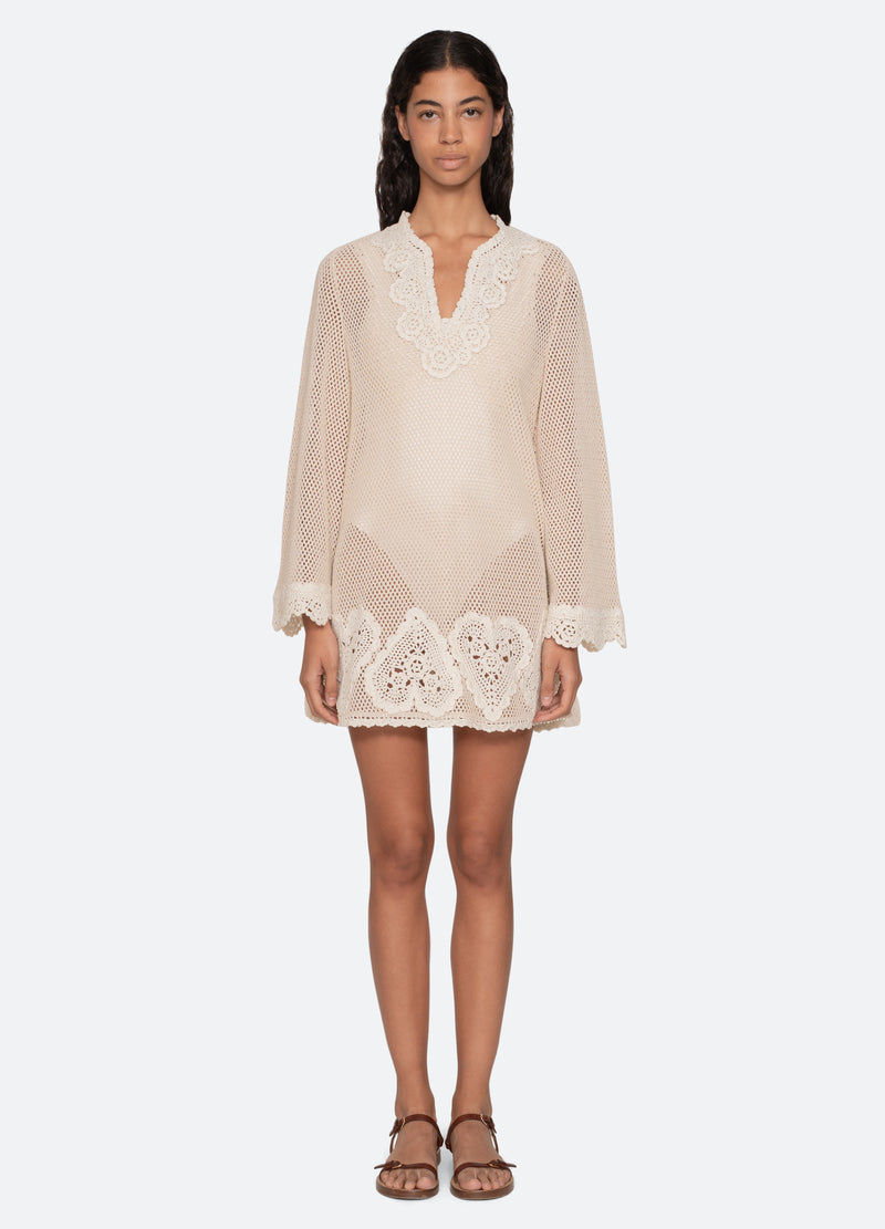 cream-madelyn tunic-front view 2 - 6