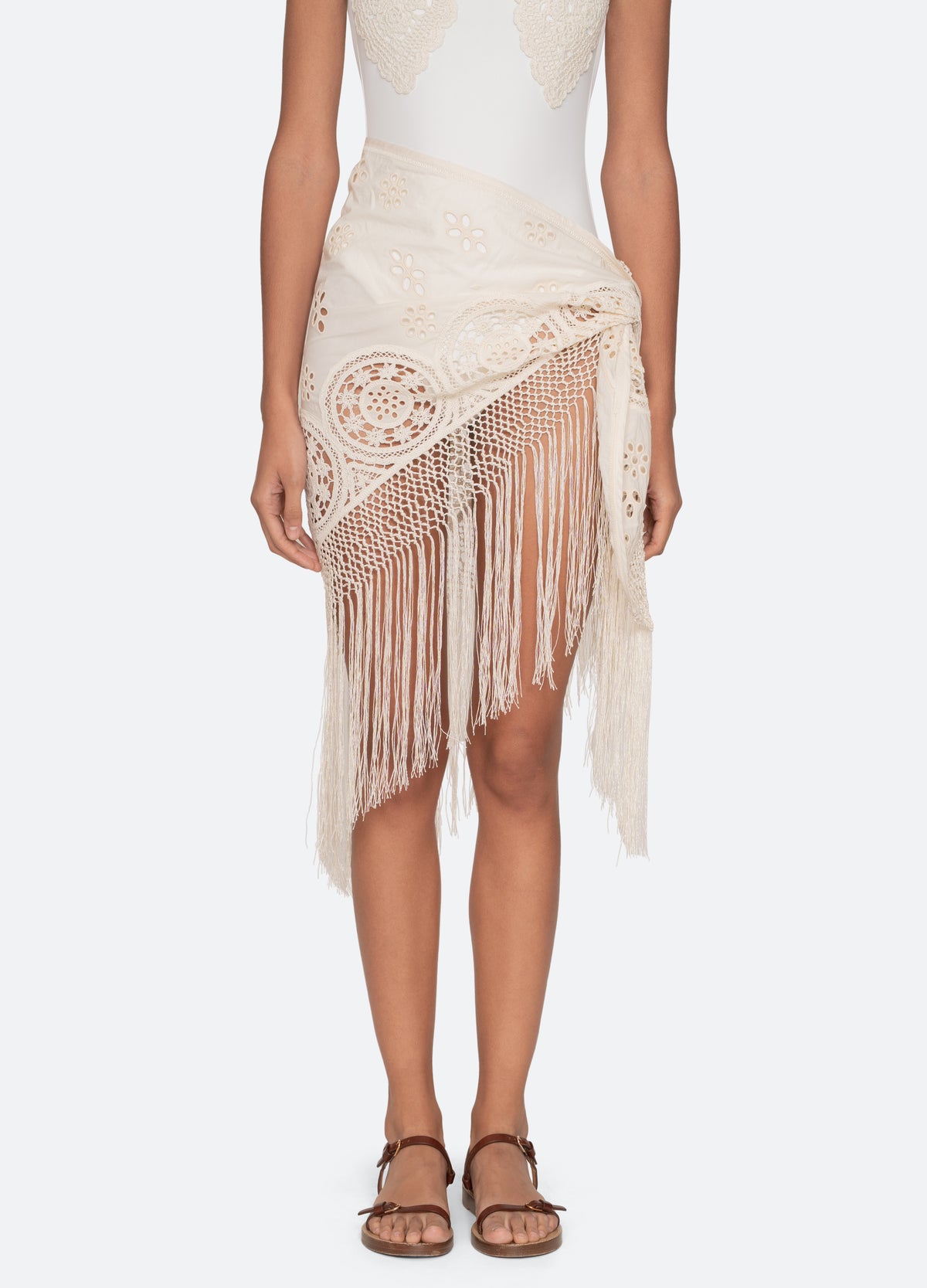 cream-madelyn pareo-front view