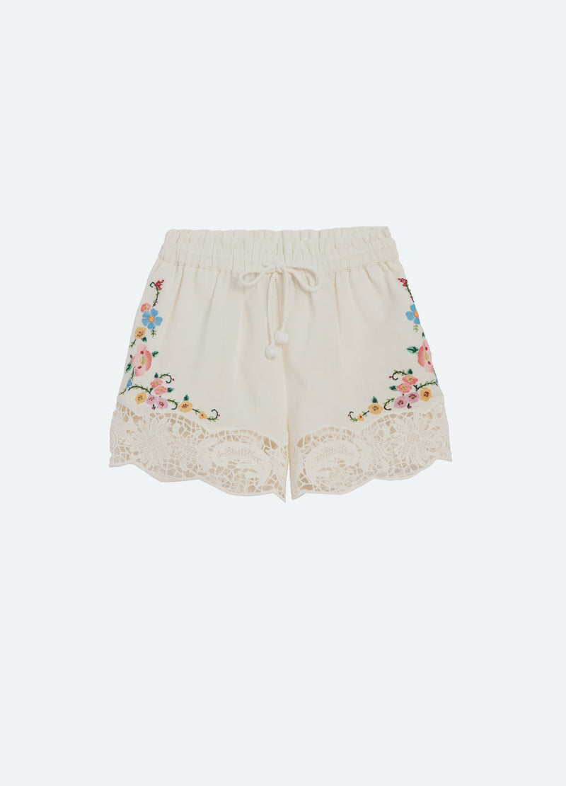 multi-astrid kids shorts-front view - 2