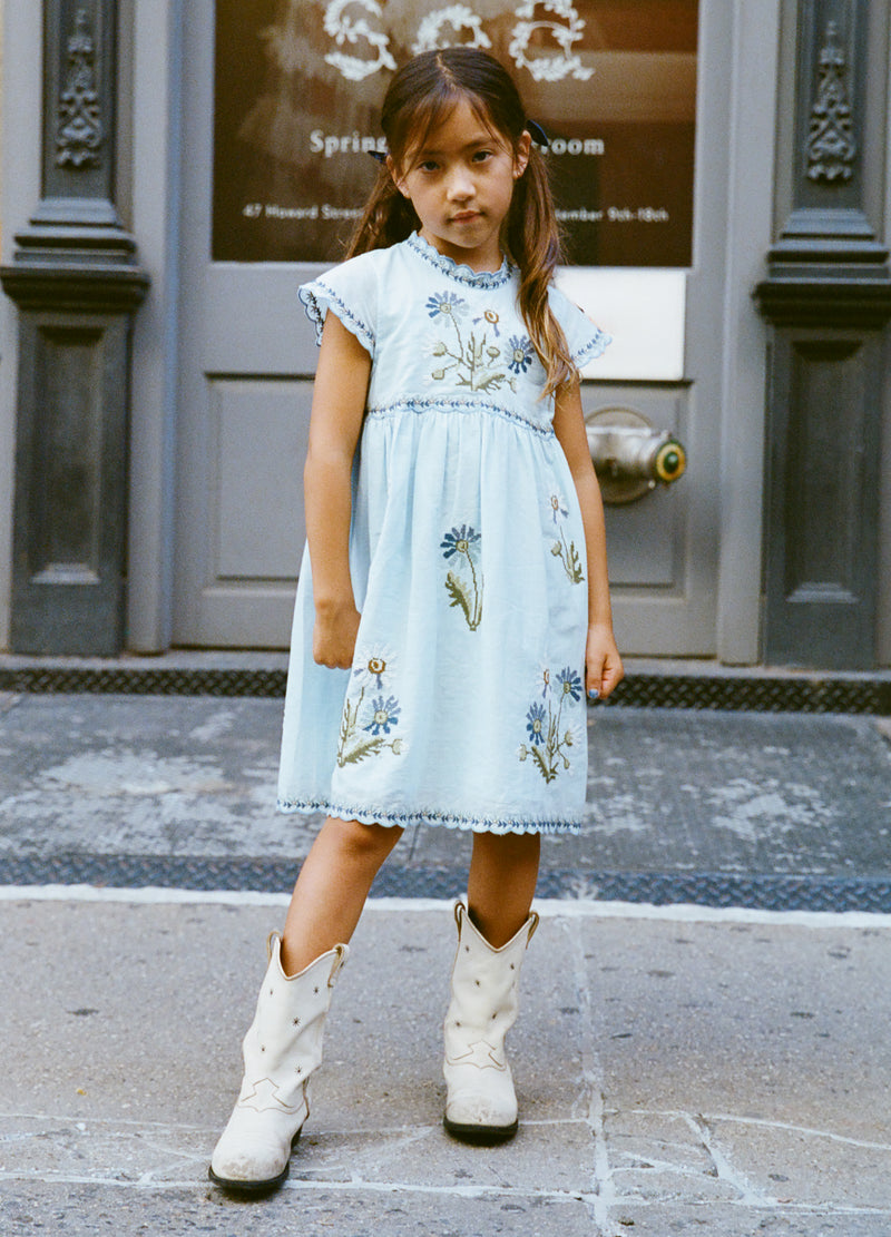 blue-ayda kids dress-editorial view - 1