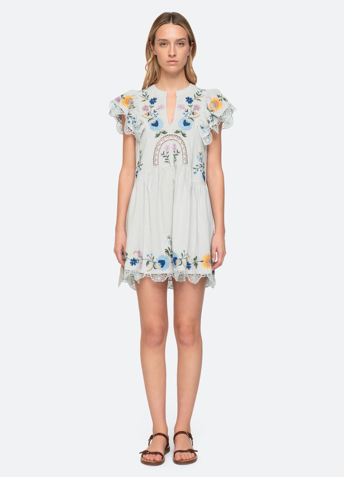 sky-celia s/s dress-front view 2 - 3