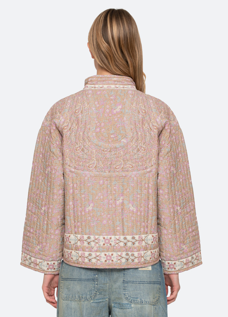 pink-gisela jacket-back view - 2