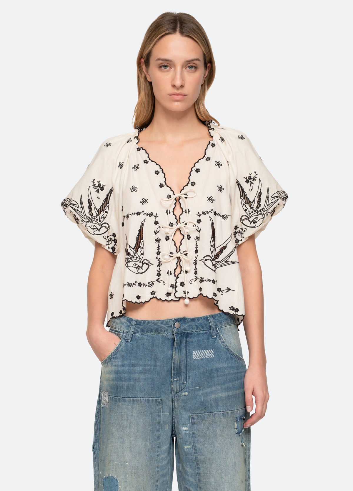 cream-kingsley top-front view - 9