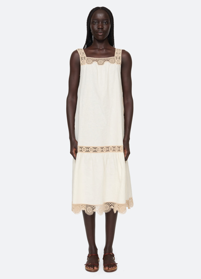 ecru-niamh dress-front view - 1