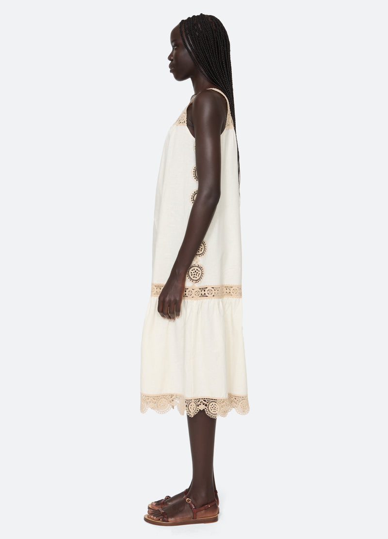 ecru-niamh dress-side view - 4