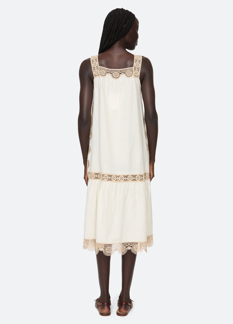 ecru-niamh dress-back view - 5