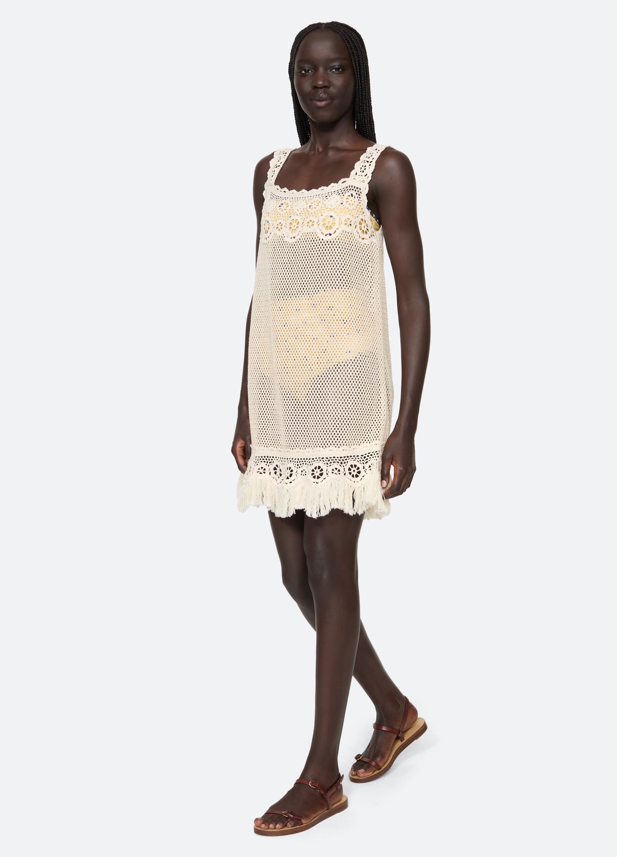 cream-lauren cover up-front view - 2