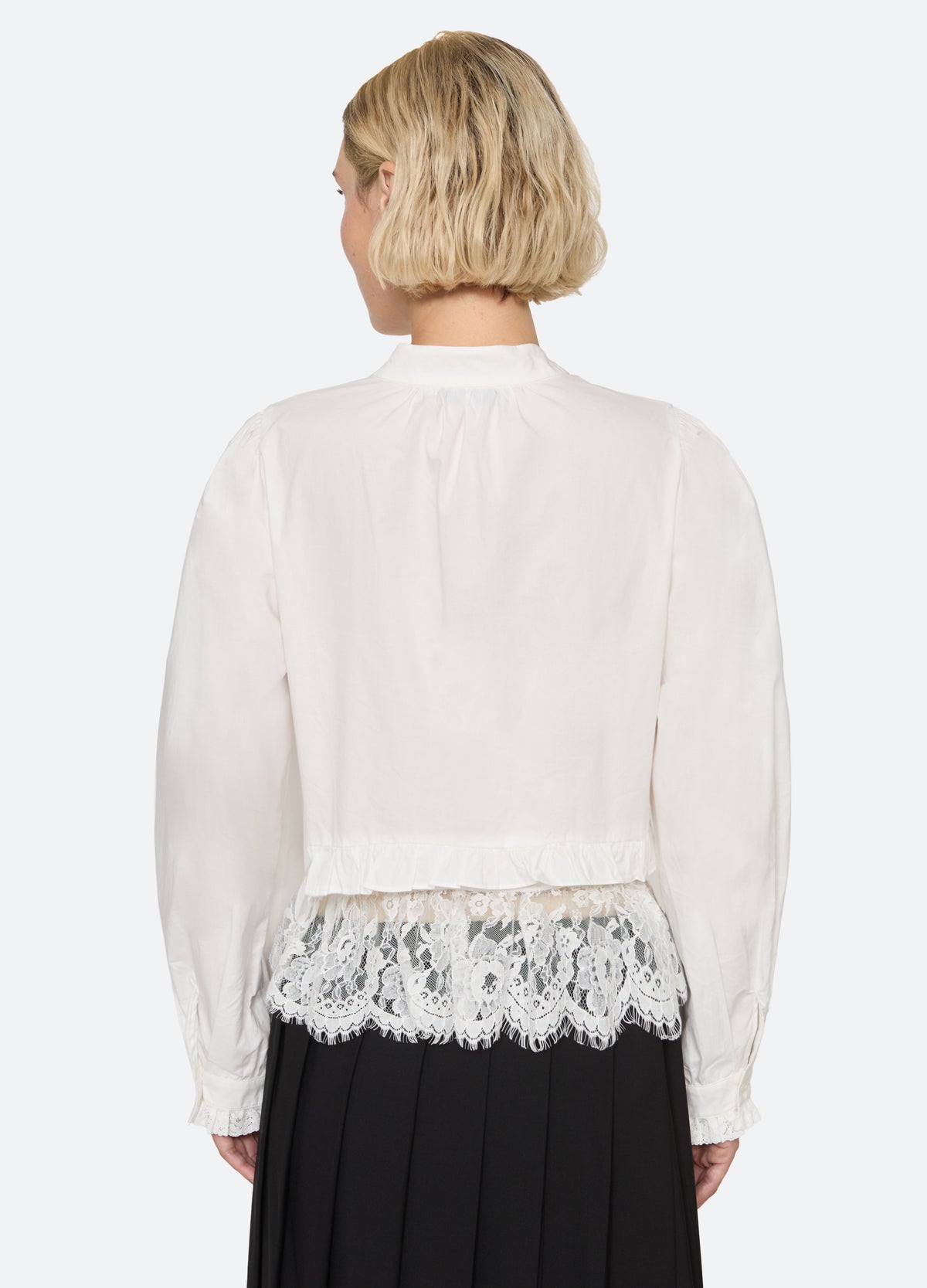 white-kathleen blouse-back view - 3