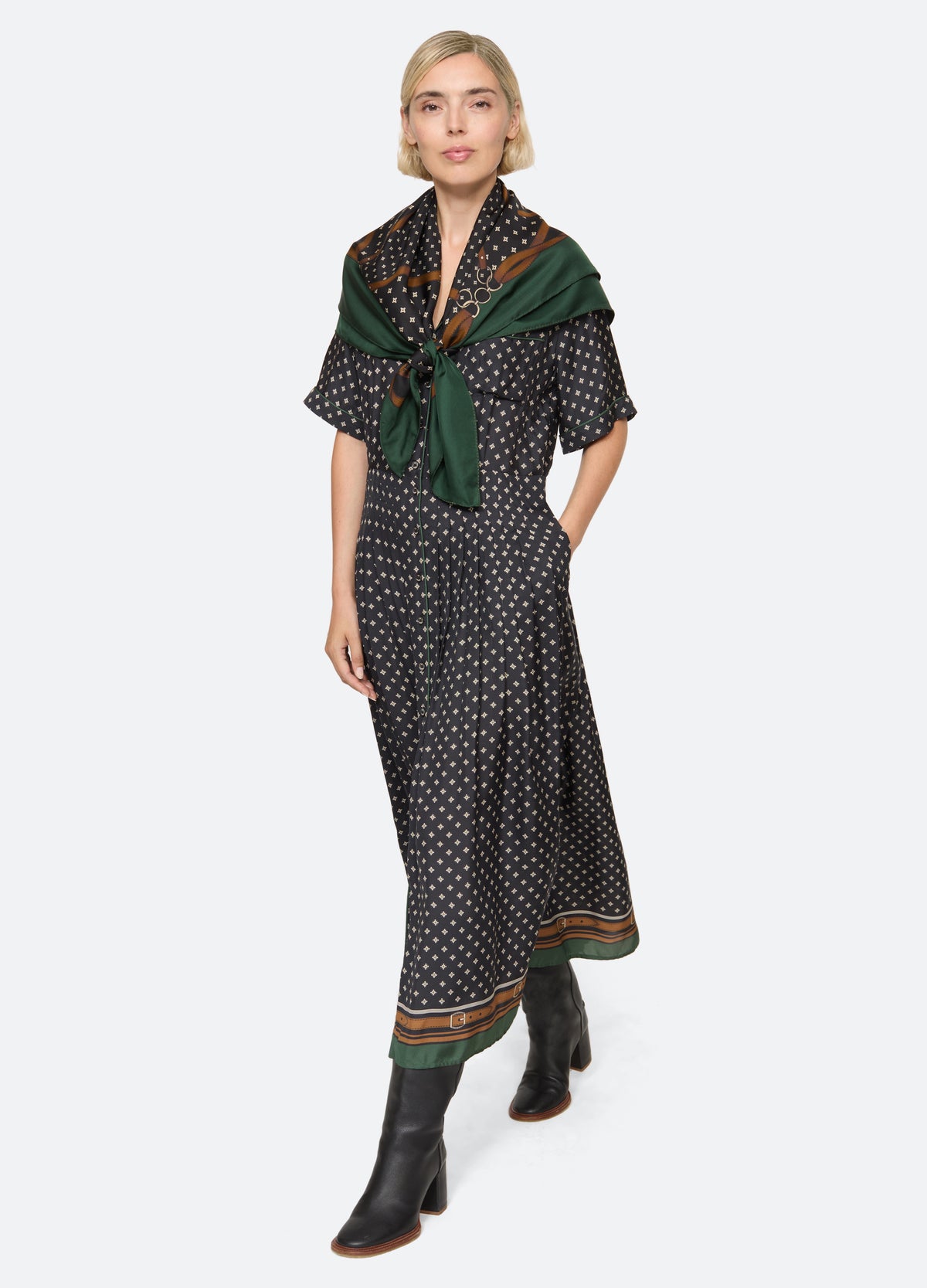 multi-campbell dress-walking view - 7