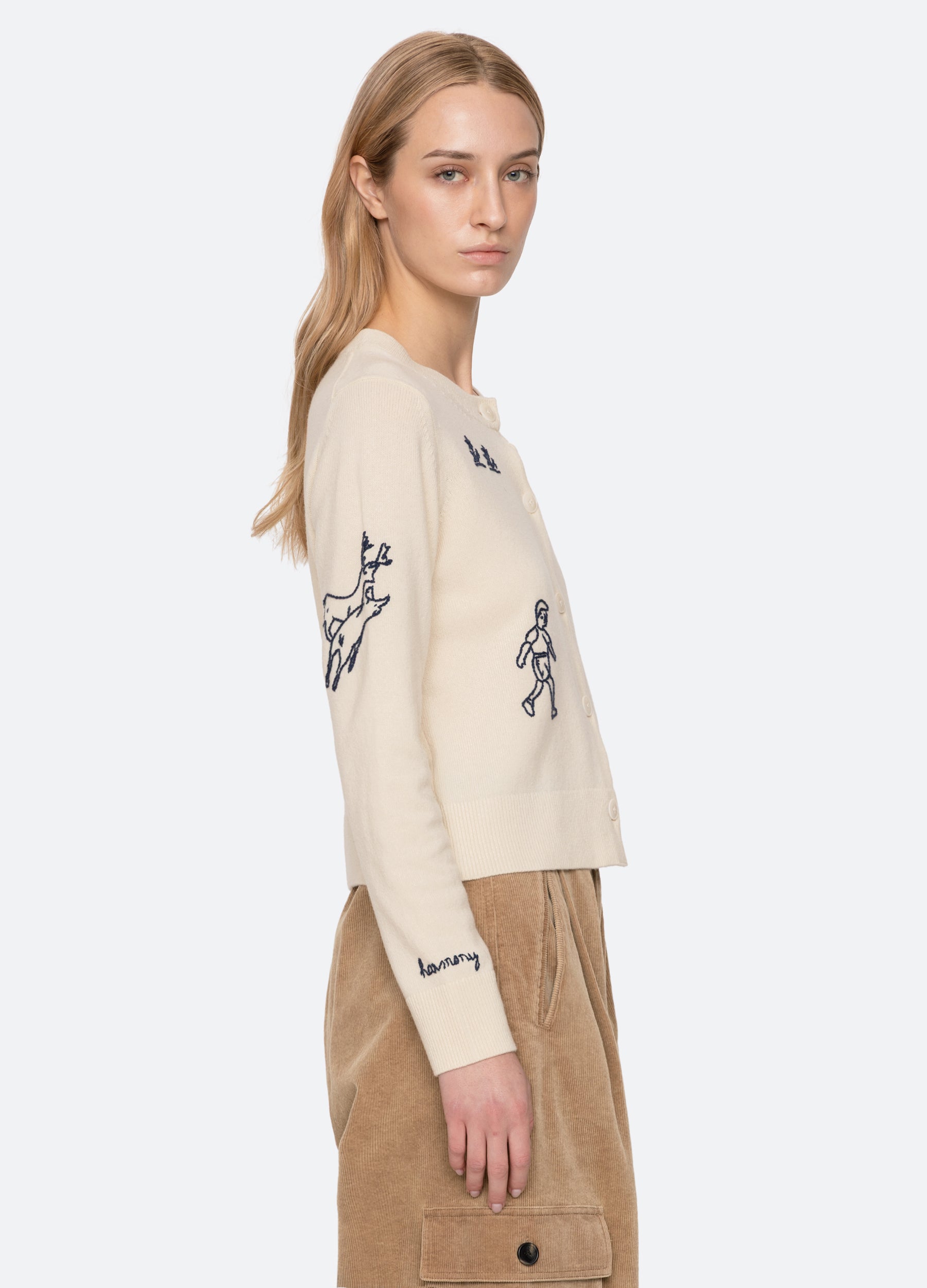 DAISY Half sleeve カーディガン Beige Demi Cardigan – Sea, New York