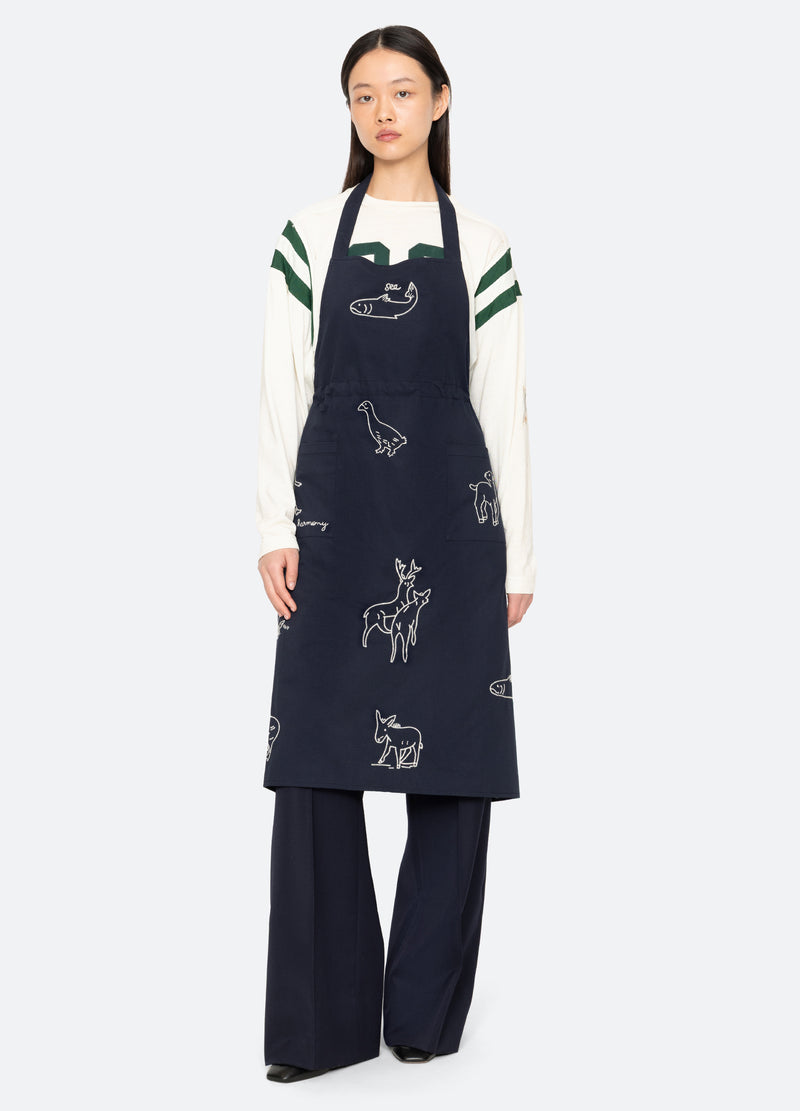 navy-demi apron-front view 2 - 2