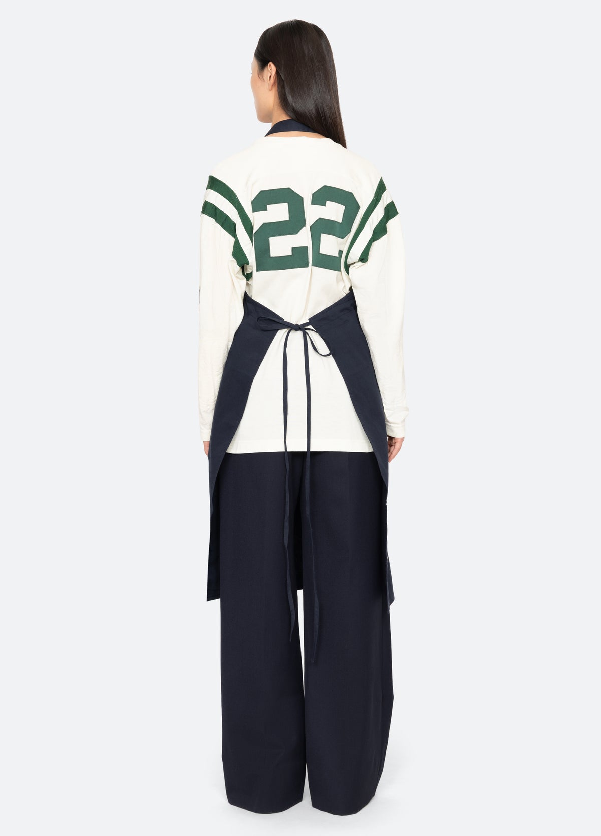 navy-demi apron-back view - 5