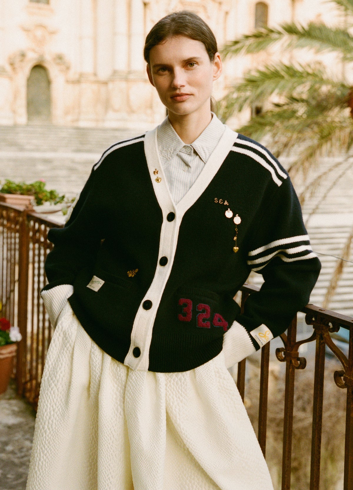 navy-arther cardigan-editorial view