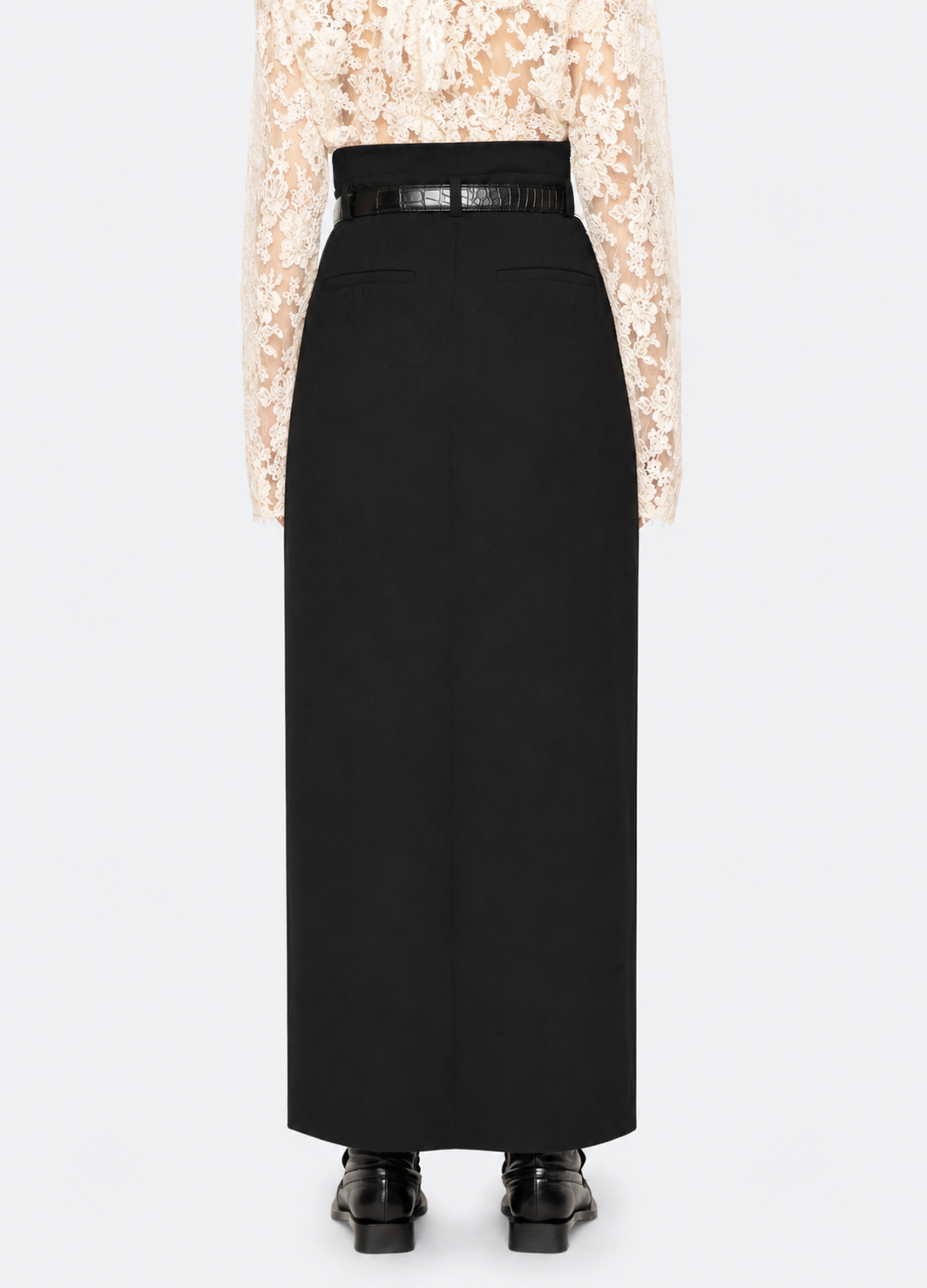 black-remi skirt-back view - 6