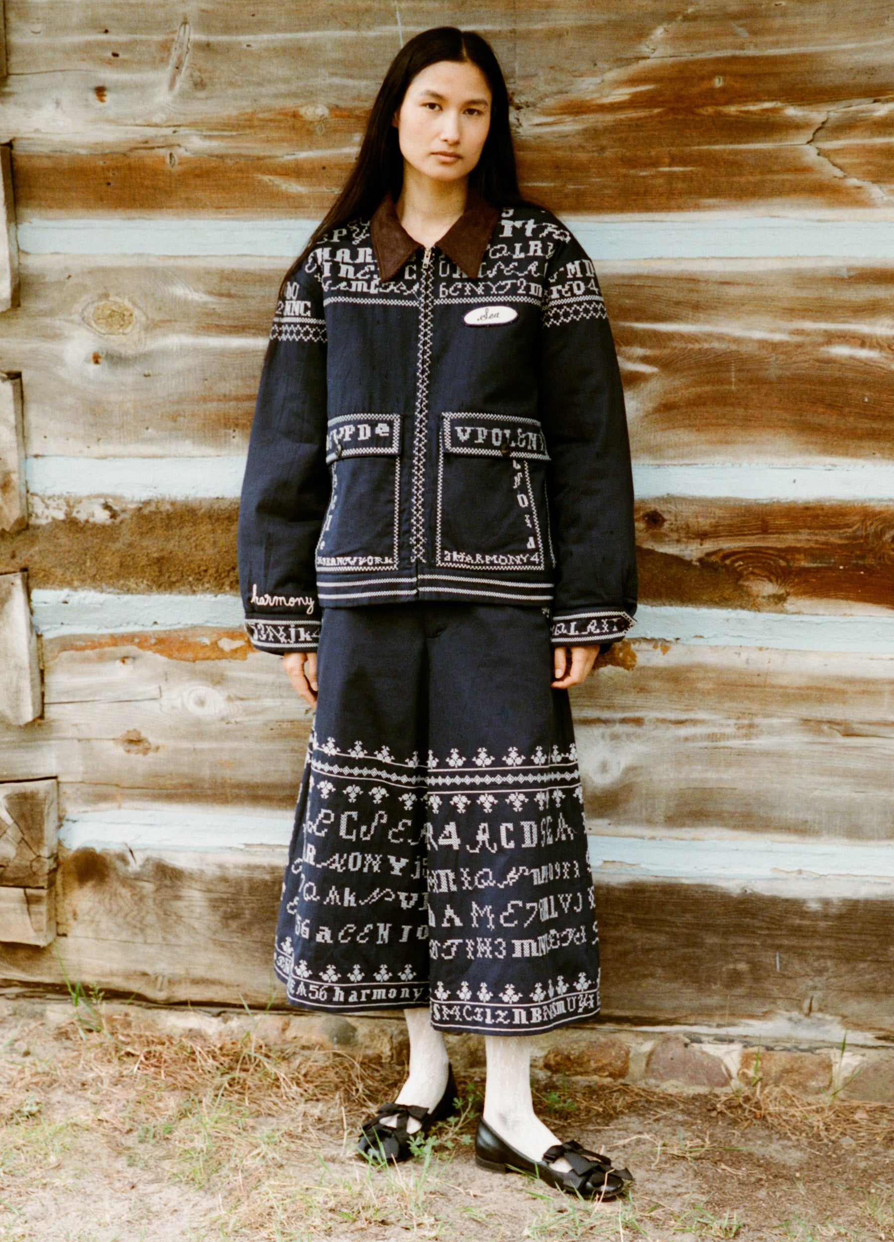 シェリエ★ Handmade stitch wool culottes Kit Culottes – Sea, New York
