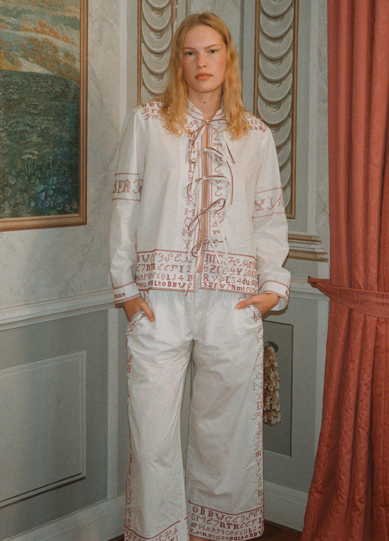 white-kit pj set-editorial view - 2