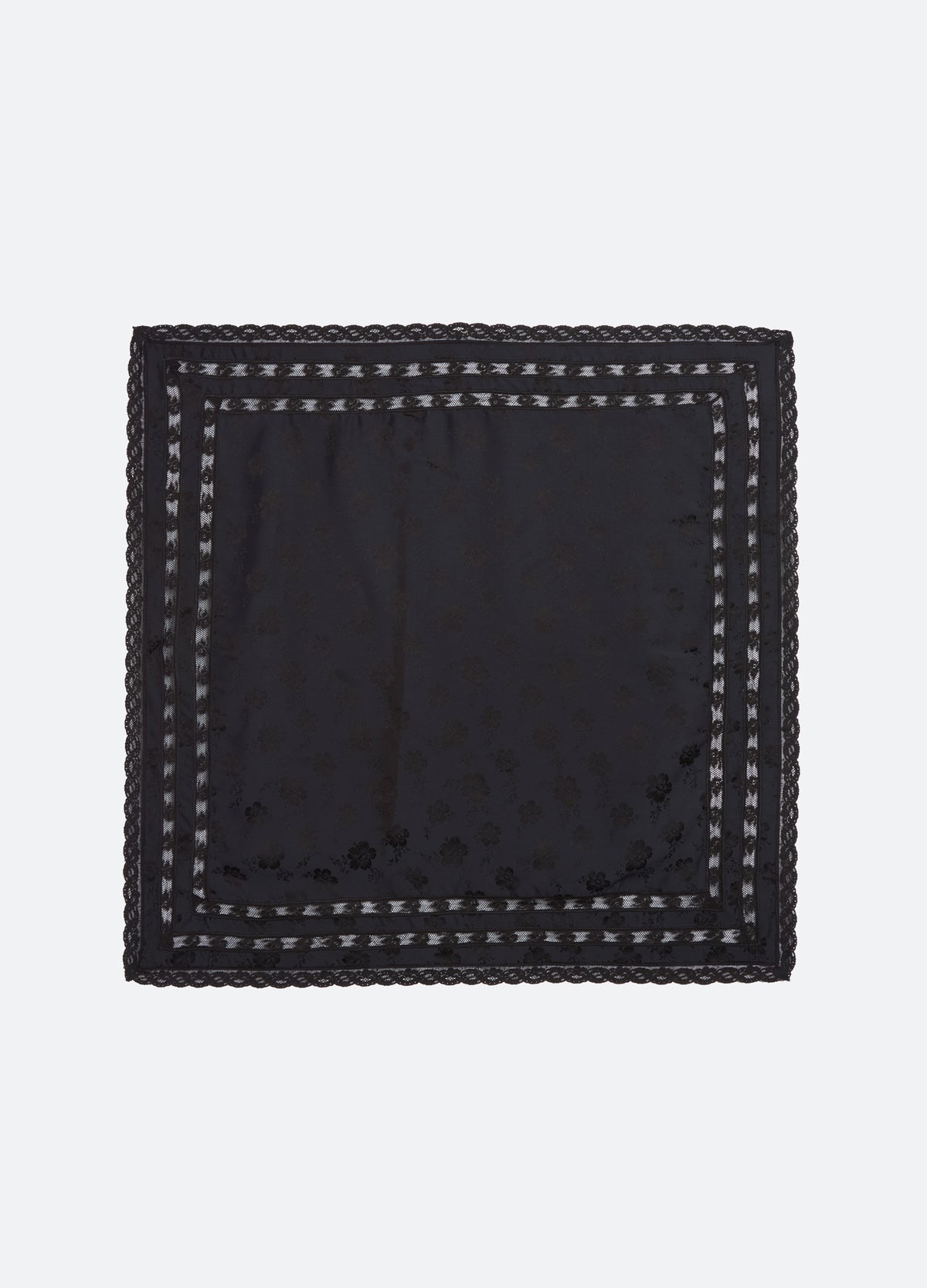 black-kathleen scarf-flat view - 4
